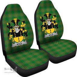 Irish Kyle Coat of Arms Family Crest Ireland Car Seat Cover Irish National Tartan Irish County Car Seat Cover
