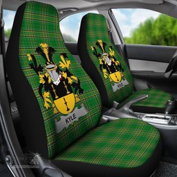 Irish Kyle Coat of Arms Family Crest Ireland Car Seat Cover Irish National Tartan Irish County Car Seat Cover