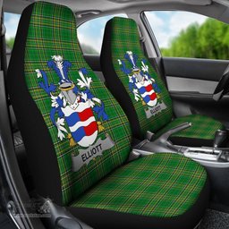 Irish Elliott Coat of Arms Family Crest Ireland Car Seat Cover Irish National Tartan Irish County Car Seat Cover