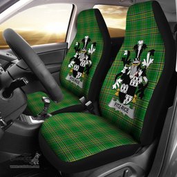 Irish Fitz-Rice Coat of Arms Family Crest Ireland Car Seat Cover Irish National Tartan Irish County Car Seat Cover
