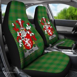 Irish Henn Coat of Arms Family Crest Ireland Car Seat Cover Irish National Tartan Irish County Car Seat Cover