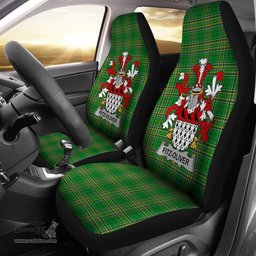 Irish Fitz-Oliver Coat of Arms Family Crest Ireland Car Seat Cover Irish National Tartan Irish County Car Seat Cover