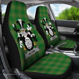 Irish Hilton Coat of Arms Family Crest Ireland Car Seat Cover Irish National Tartan Irish County Car Seat Cover