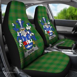 Irish Keane or O'Cahan Coat of Arms Family Crest Ireland Car Seat Cover Irish National Tartan Irish County Car Seat Cover