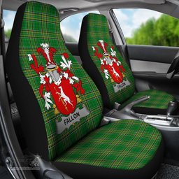 Irish Fallon or O'Fallon Coat of Arms Family Crest Ireland Car Seat Cover Irish National Tartan Irish County Car Seat Cover