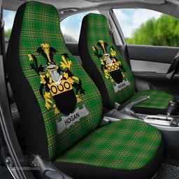 Irish Hogan or O'Hogan Coat of Arms Family Crest Ireland Car Seat Cover Irish National Tartan Irish County Car Seat Cover