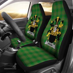 Irish Hogan or O'Hogan Coat of Arms Family Crest Ireland Car Seat Cover Irish National Tartan Irish County Car Seat Cover