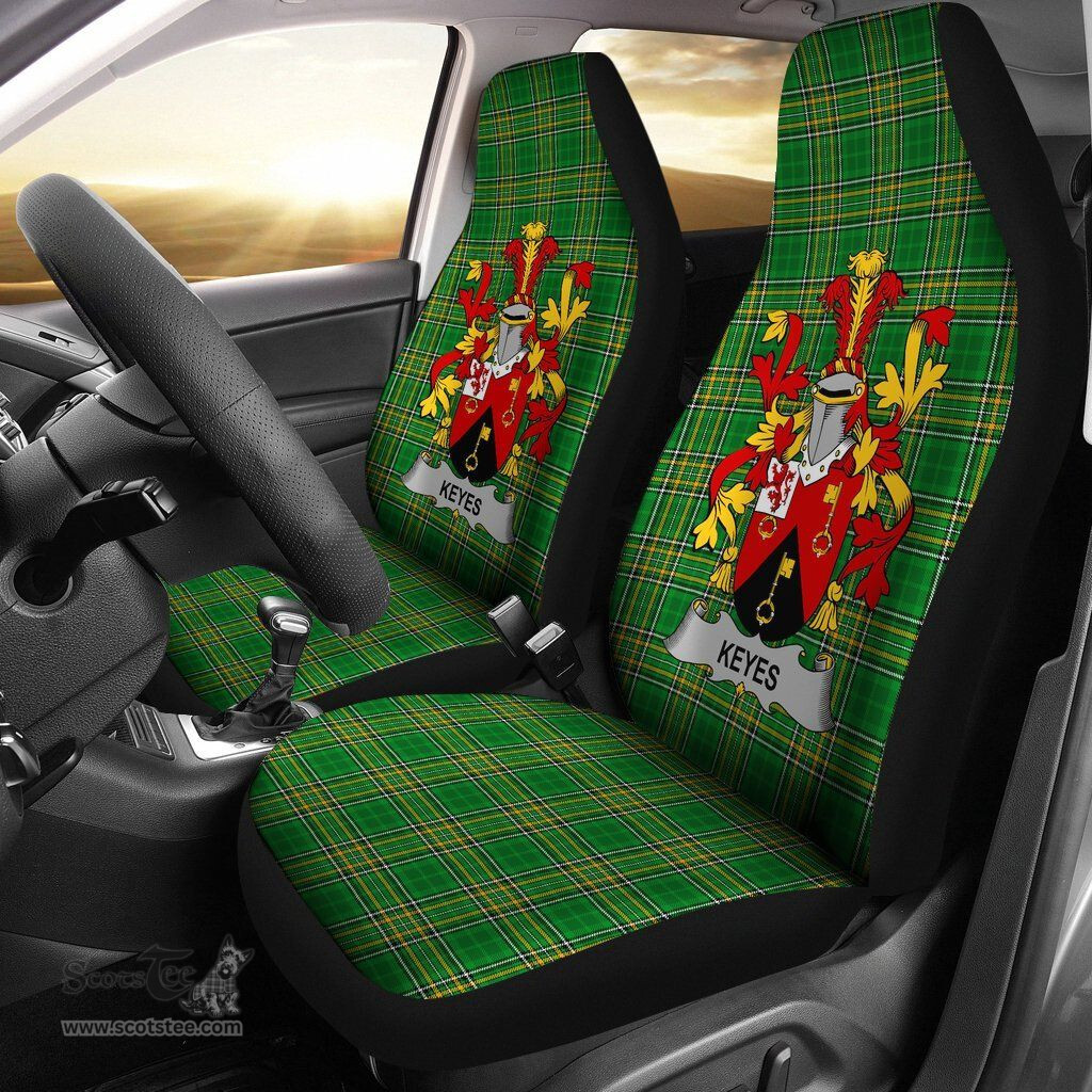 Irish Keyes Coat of Arms Family Crest Ireland Car Seat Cover Irish National Tartan Irish County Car Seat Cover