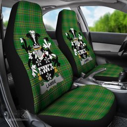Irish Lambe Coat of Arms Family Crest Ireland Car Seat Cover Irish National Tartan Irish County Car Seat Cover