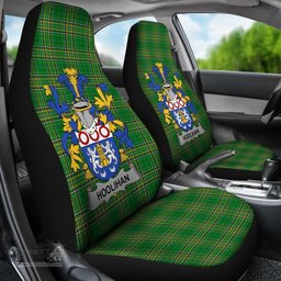 Irish Hoolihan or O'Holohan Coat of Arms Family Crest Ireland Car Seat Cover Irish National Tartan Irish County Car Seat Cover
