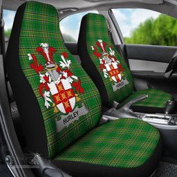 Irish Hurley or O'Hurley Coat of Arms Family Crest Ireland Car Seat Cover Irish National Tartan Irish County Car Seat Cover