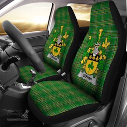 Irish Grehan or O'Greaghan Coat of Arms Family Crest Ireland Car Seat Cover Irish National Tartan Irish County Car Seat Cover