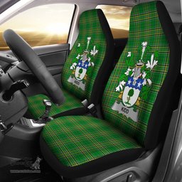 Irish Kidd Coat of Arms Family Crest Ireland Car Seat Cover Irish National Tartan Irish County Car Seat Cover