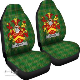 Irish Knight Coat of Arms Family Crest Ireland Car Seat Cover Irish National Tartan Irish County Car Seat Cover