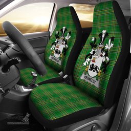 Irish Kennelly or O'Kineally Coat of Arms Family Crest Ireland Car Seat Cover Irish National Tartan Irish County Car Seat Cover
