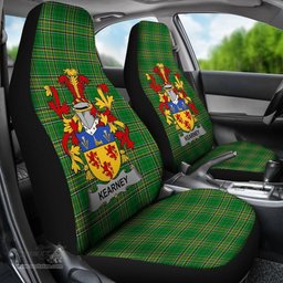 Irish Kearney or O'Kearney Coat of Arms Family Crest Ireland Car Seat Cover Irish National Tartan Irish County Car Seat Cover
