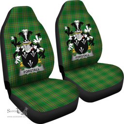 Irish Forstall Coat of Arms Family Crest Ireland Car Seat Cover Irish National Tartan Irish County Car Seat Cover