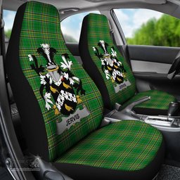 Irish Jervis or Jarvis Coat of Arms Family Crest Ireland Car Seat Cover Irish National Tartan Irish County Car Seat Cover