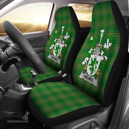 Irish Holmes Coat of Arms Family Crest Ireland Car Seat Cover Irish National Tartan Irish County Car Seat Cover