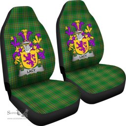 Irish Lacy or De Lacy Coat of Arms Family Crest Ireland Car Seat Cover Irish National Tartan Irish County Car Seat Cover