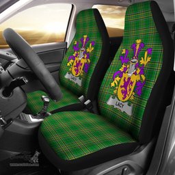 Irish Lacy or De Lacy Coat of Arms Family Crest Ireland Car Seat Cover Irish National Tartan Irish County Car Seat Cover