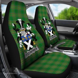 Irish Fitz-Patrick Coat of Arms Family Crest Ireland Car Seat Cover Irish National Tartan Irish County Car Seat Cover