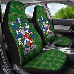 Irish Holligan or O'Halligan Coat of Arms Family Crest Ireland Car Seat Cover Irish National Tartan Irish County Car Seat Cover