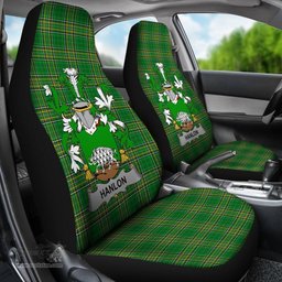 Irish Hanlon or O'Hanlon Coat of Arms Family Crest Ireland Car Seat Cover Irish National Tartan Irish County Car Seat Cover