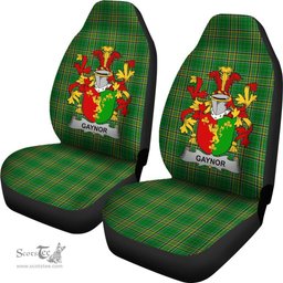 Irish Gaynor or McGaynor Coat of Arms Family Crest Ireland Car Seat Cover Irish National Tartan Irish County Car Seat Cover