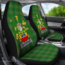 Irish Heffernan or O'Heffernan Coat of Arms Family Crest Ireland Car Seat Cover Irish National Tartan Irish County Car Seat Cover