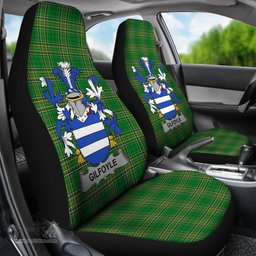 Irish Gilfoyle or McGilfoyle Coat of Arms Family Crest Ireland Car Seat Cover Irish National Tartan Irish County Car Seat Cover