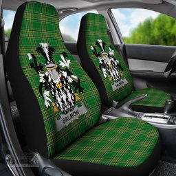 Irish Salmon Coat of Arms Family Crest Ireland Car Seat Cover Irish National Tartan Irish County Car Seat Cover