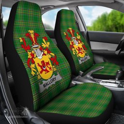 Irish Mallory Coat of Arms Family Crest Ireland Car Seat Cover Irish National Tartan Irish County Car Seat Cover
