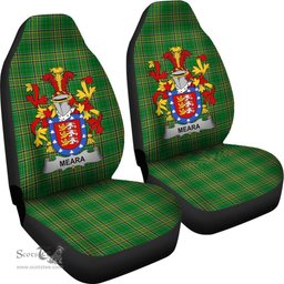 Irish Meara or O'Mara Coat of Arms Family Crest Ireland Car Seat Cover Irish National Tartan Irish County Car Seat Cover