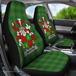 Irish Naghten or O'Naghten Coat of Arms Family Crest Ireland Car Seat Cover Irish National Tartan Irish County Car Seat Cover