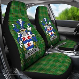 Irish Milligan Coat of Arms Family Crest Ireland Car Seat Cover Irish National Tartan Irish County Car Seat Cover