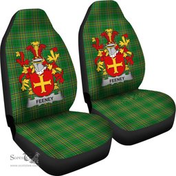 Irish Feeney or O'Feney Coat of Arms Family Crest Ireland Car Seat Cover Irish National Tartan Irish County Car Seat Cover