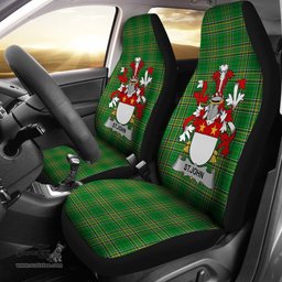 Irish St.John Coat of Arms Family Crest Ireland Car Seat Cover Irish National Tartan Irish County Car Seat Cover