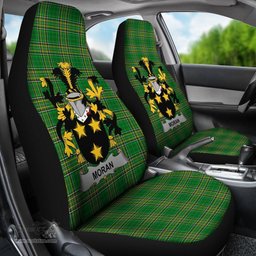 Irish Moran or O'Moran Coat of Arms Family Crest Ireland Car Seat Cover Irish National Tartan Irish County Car Seat Cover