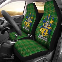 Irish McCausland Coat of Arms Family Crest Ireland Car Seat Cover Irish National Tartan Irish County Car Seat Cover