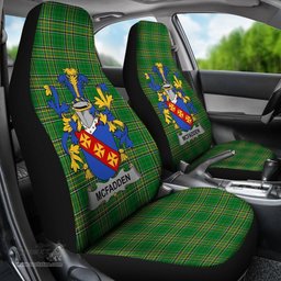 Irish McFadden or McFadyen Coat of Arms Family Crest Ireland Car Seat Cover Irish National Tartan Irish County Car Seat Cover