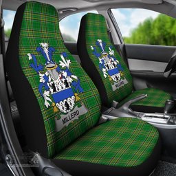 Irish Millerd Coat of Arms Family Crest Ireland Car Seat Cover Irish National Tartan Irish County Car Seat Cover