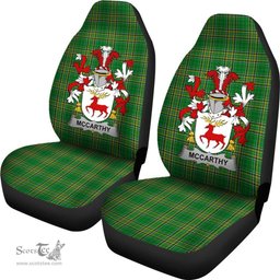 Irish McCarthy Coat of Arms Family Crest Ireland Car Seat Cover Irish National Tartan Irish County Car Seat Cover