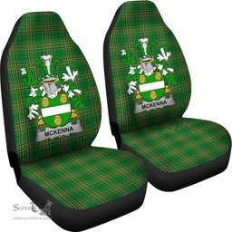 Irish McKenna or Kennagh Coat of Arms Family Crest Ireland Car Seat Cover Irish National Tartan Irish County Car Seat Cover