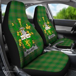 Irish Mullady or O'Mullady Coat of Arms Family Crest Ireland Car Seat Cover Irish National Tartan Irish County Car Seat Cover