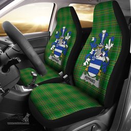 Irish Peppard Coat of Arms Family Crest Ireland Car Seat Cover Irish National Tartan Irish County Car Seat Cover