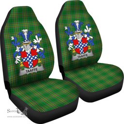 Irish Taaffe Coat of Arms Family Crest Ireland Car Seat Cover Irish National Tartan Irish County Car Seat Cover