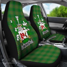 Irish McNulty Coat of Arms Family Crest Ireland Car Seat Cover Irish National Tartan Irish County Car Seat Cover
