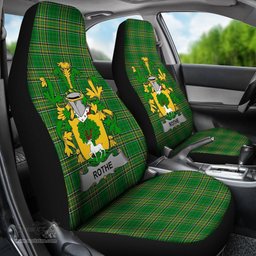 Irish Rothe Coat of Arms Family Crest Ireland Car Seat Cover Irish National Tartan Irish County Car Seat Cover