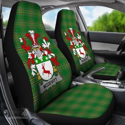 Irish McDevitt Coat of Arms Family Crest Ireland Car Seat Cover Irish National Tartan Irish County Car Seat Cover